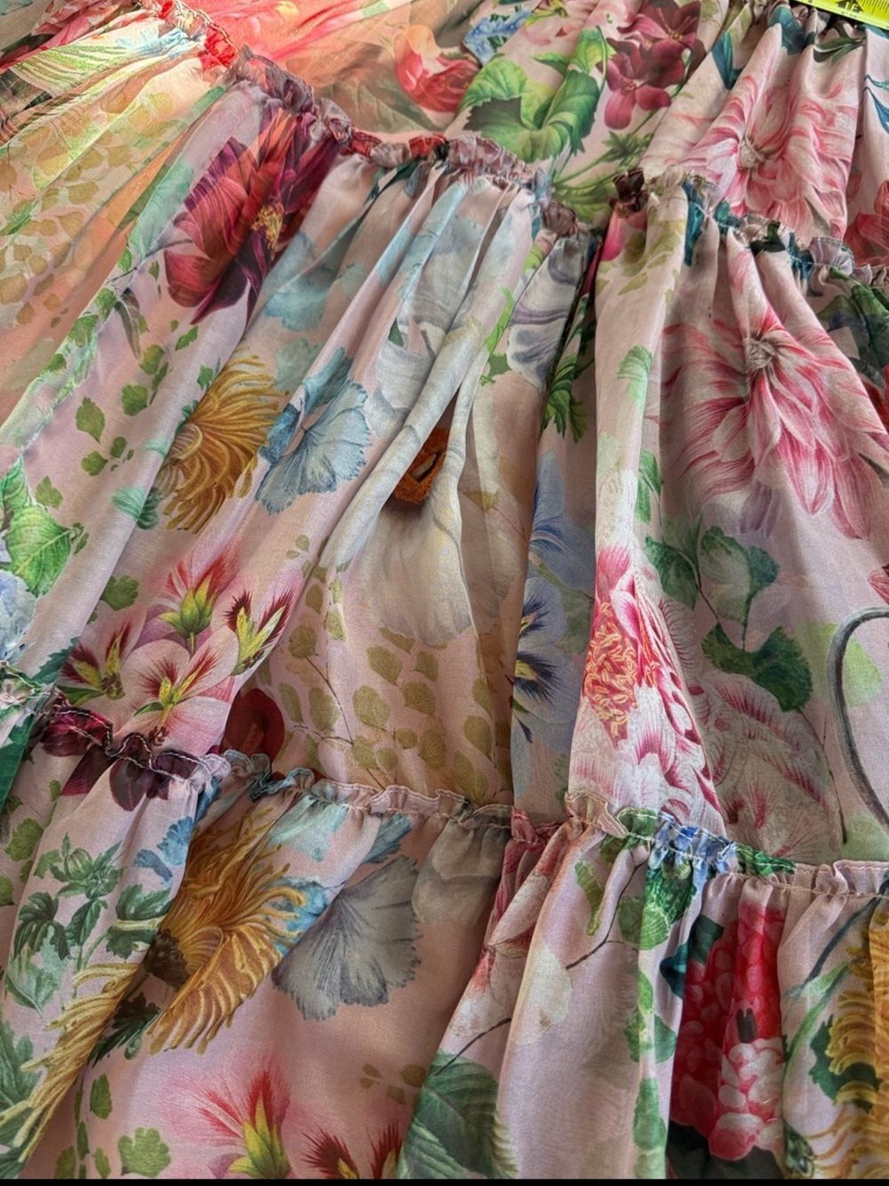 New Anthropologie x BHLDN Marcella Flower Dress Size 4 - Picture 10 of 11